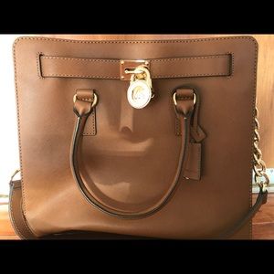 Brown leather Michael Kors